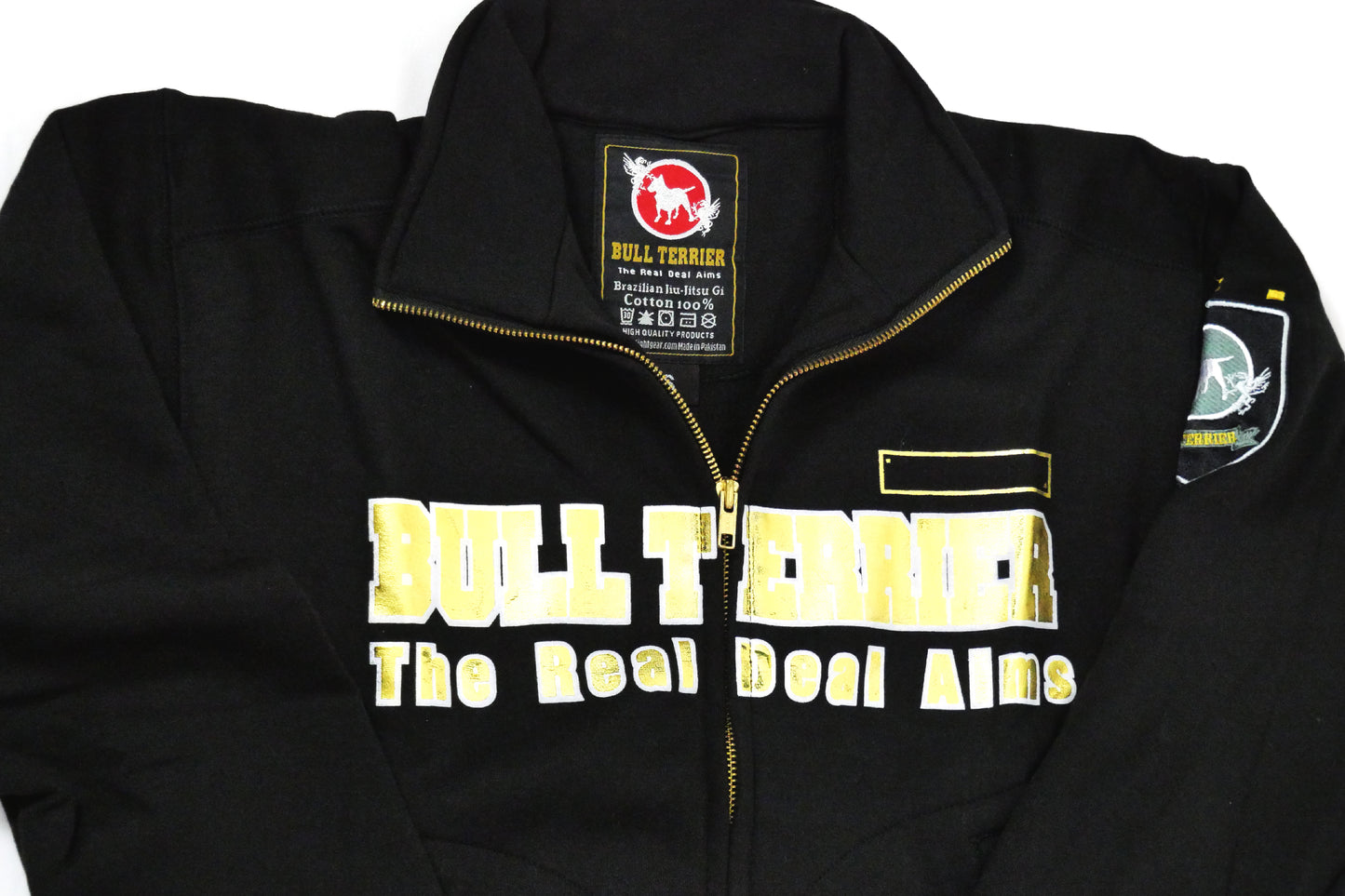 ZIPPED JACKET PANEL GOLD BULLTERRIER
