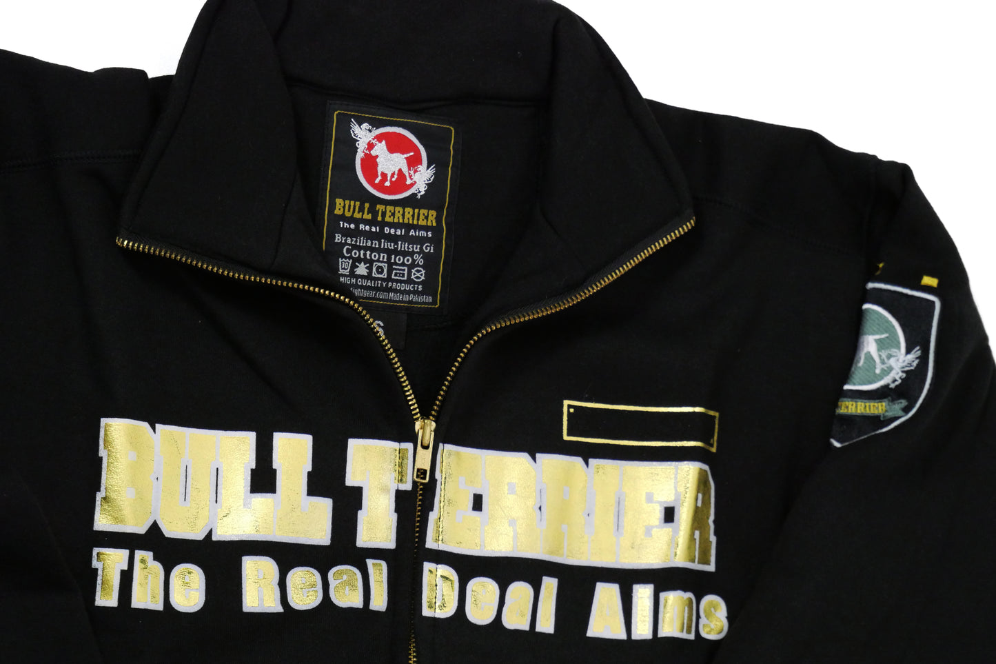 ZIPPED JACKET PANEL GOLD BULLTERRIER