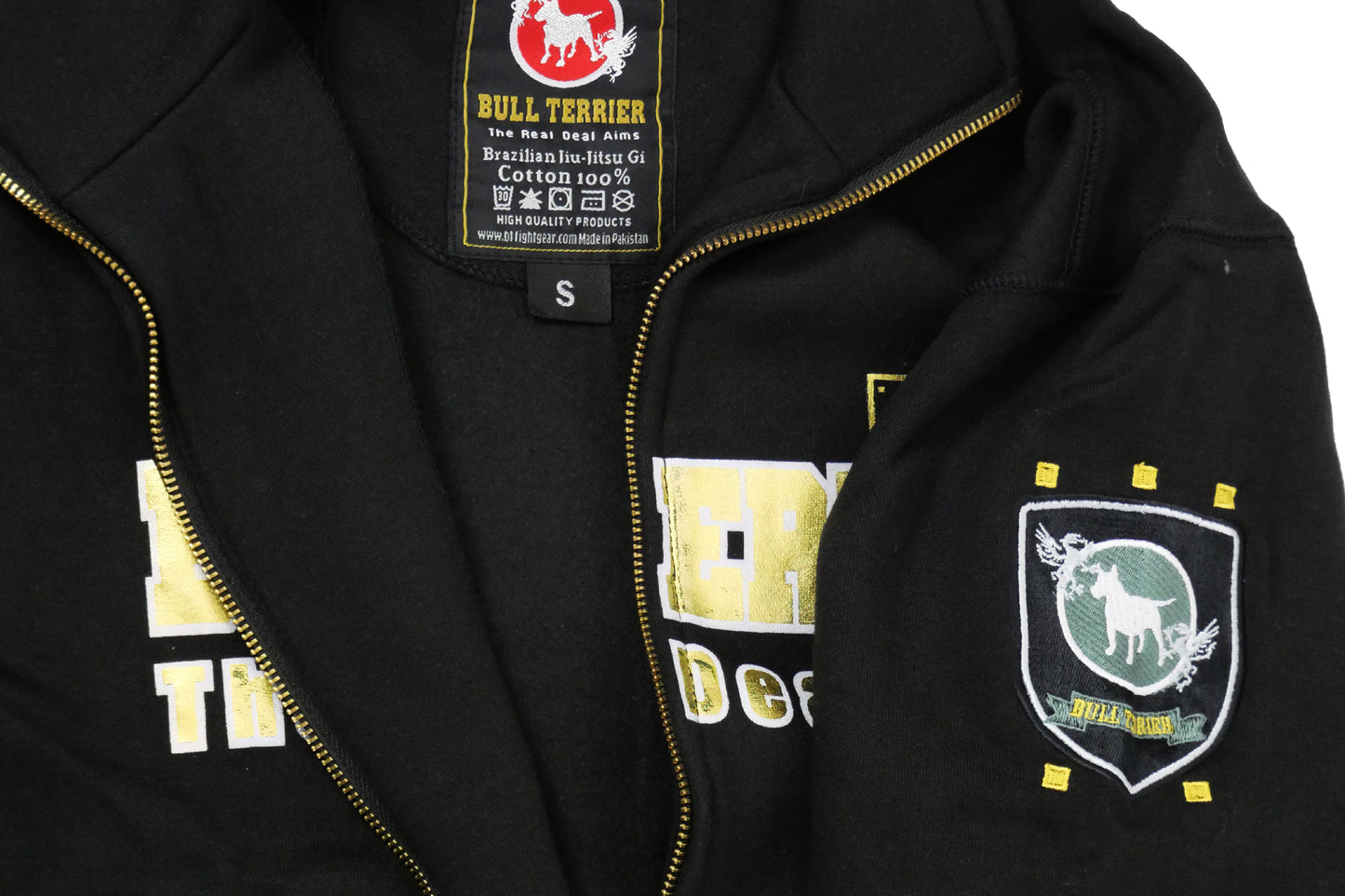 ZIPPED JACKET PANEL GOLD BULLTERRIER
