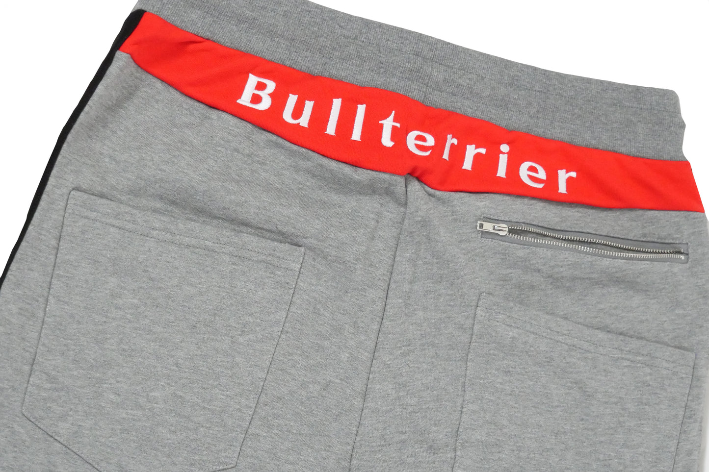GRAY PANTS BULLTERRIER