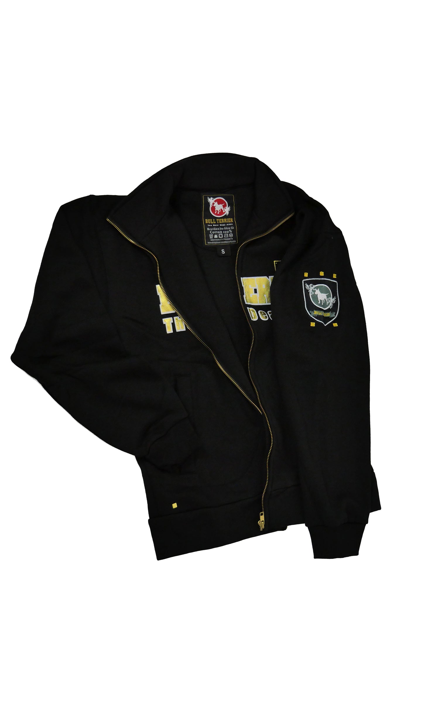 ZIPPED JACKET PANEL GOLD BULLTERRIER