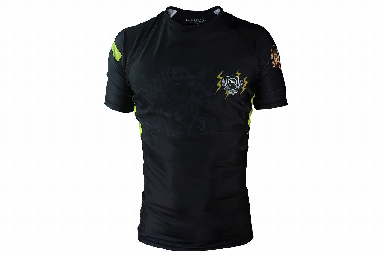 Rashguard short sleeve raijin black BullTerrier
