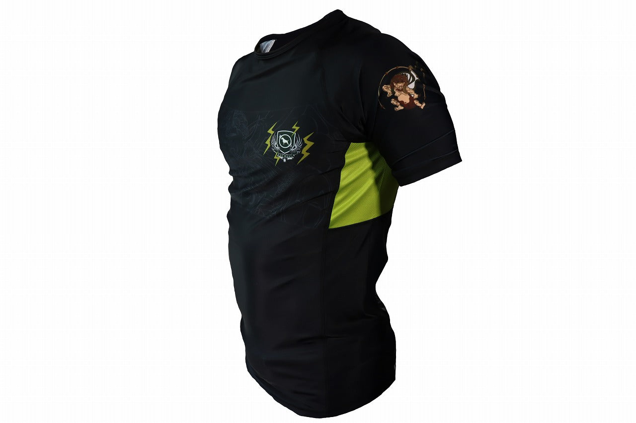 Rashguard short sleeve raijin black BullTerrier